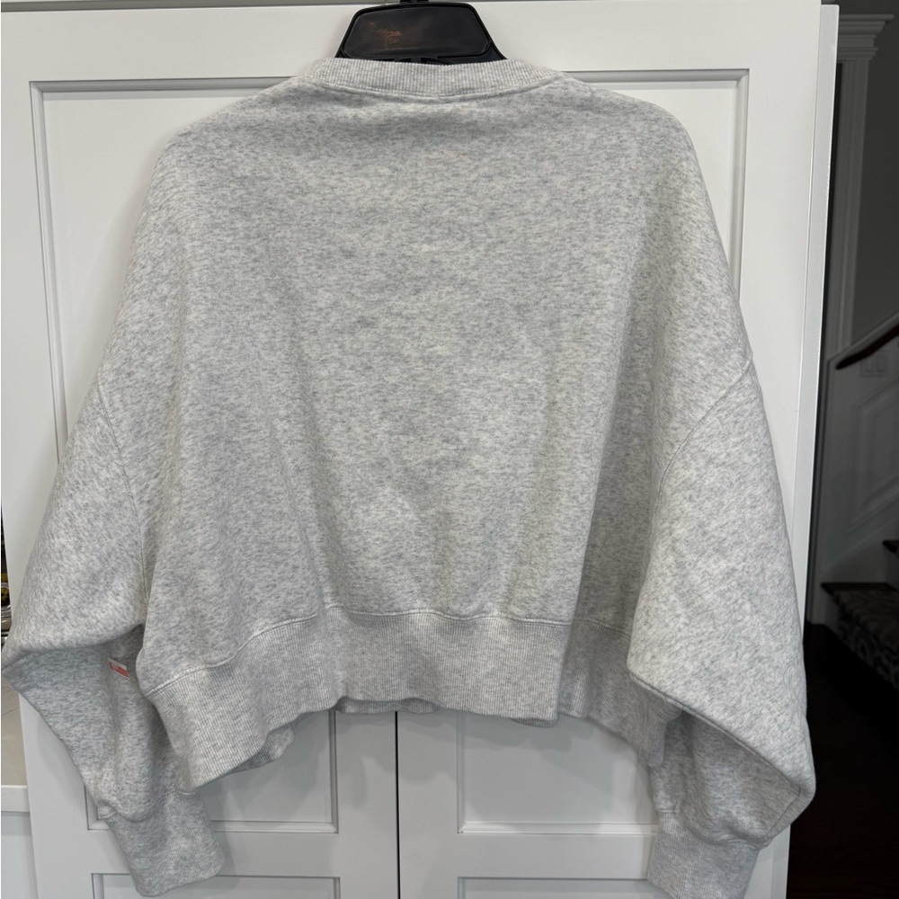 NIKE NEW Phoenix Fleece Crewneck sweatshirt size Small Birch Heather Color - Picture 7 of 8